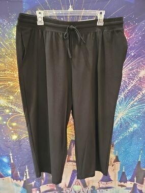Style & Co. Women's Black Drawstring Capris